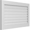 Ekena Millwork Vertical Surface Mount PVC Gable Vent: Functional, w/ 3-1/2"W x 1"P Standard Frame, 42"W x 26"H GVPVE42X2601SF - alternate 2